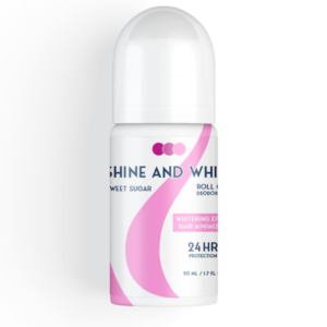 مزيل العرق شاين آند وايت Sweet Sugar + تفتيح البشرة وتأخر نمو الشعر | 50 مل